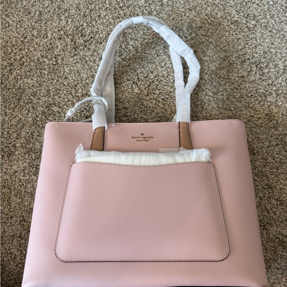 kate spade Handbags - Kate Spade Staci Colorblock Leather Large Tote Set Rose Smoke Multi